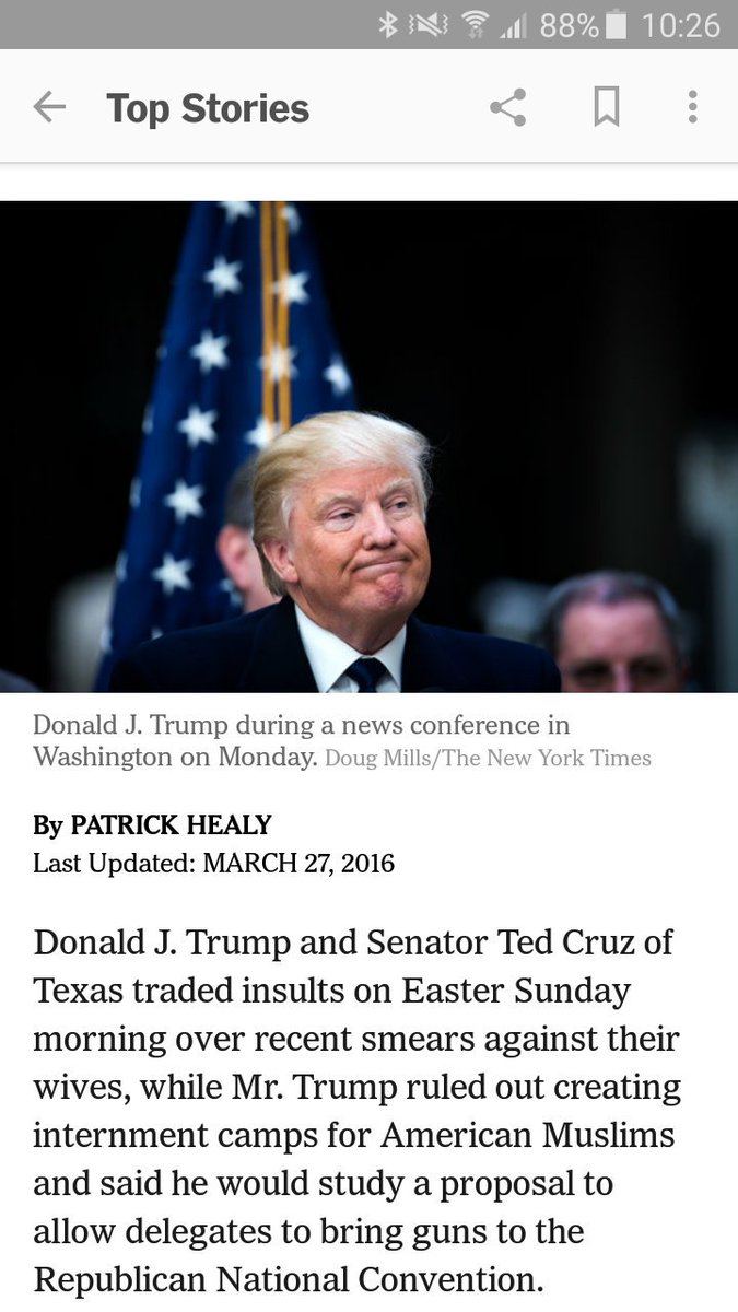 Actual NYT lede. It sounds even crazier when read in flat, matter-of-fact reporting style, but yeah that's 2016.