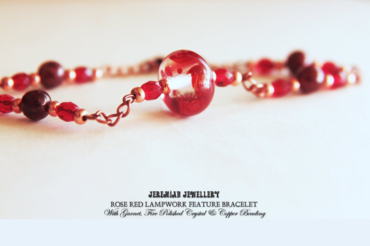 JeremiahUpdates's tweet image. #Rose Red #Copper, #Garnet &amp;amp; Lampwork Bracelet by #JeremiahJewellery  etsy.me/1Rw4Xcf #jewelry #handmade