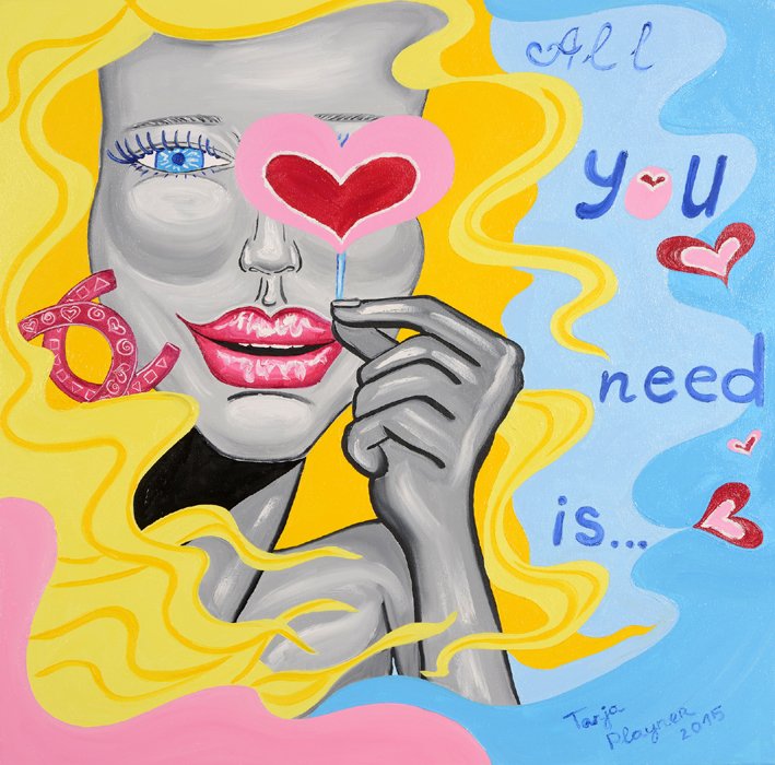 aboutARTmagazin's tweet image. Enjoy my artwork "All yo need is love". What we need else? - Tanja Playner mf.tt/gwjQj