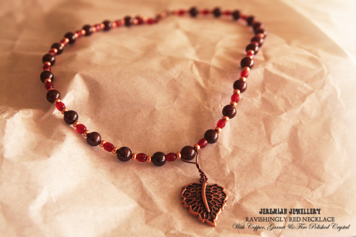 JeremiahUpdates's tweet image. Ravishingly Red #Copper, #Garnet &amp;amp; Crystal Necklace by #JeremiahJewellery etsy.me/1Rw32Eg #jewelry #handmade