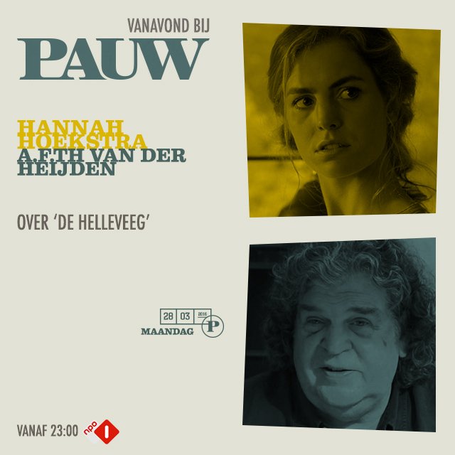 Gouden Kalf-winnares Hannah Hoekstra speelt de hoofdrol in de verfilming. Meer: bit.ly/1ELHqkU #pauw