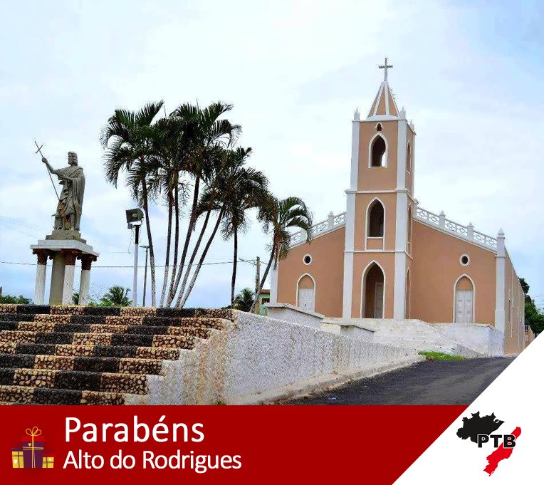 getuliobsneto's tweet photo. Segunda-feira de comemoração para essa cidade encantadora.  Parabéns, Alto do Rodrigues! #PTB #AltoDoRodrigues https://t.co/i2Bq8L9ee4
