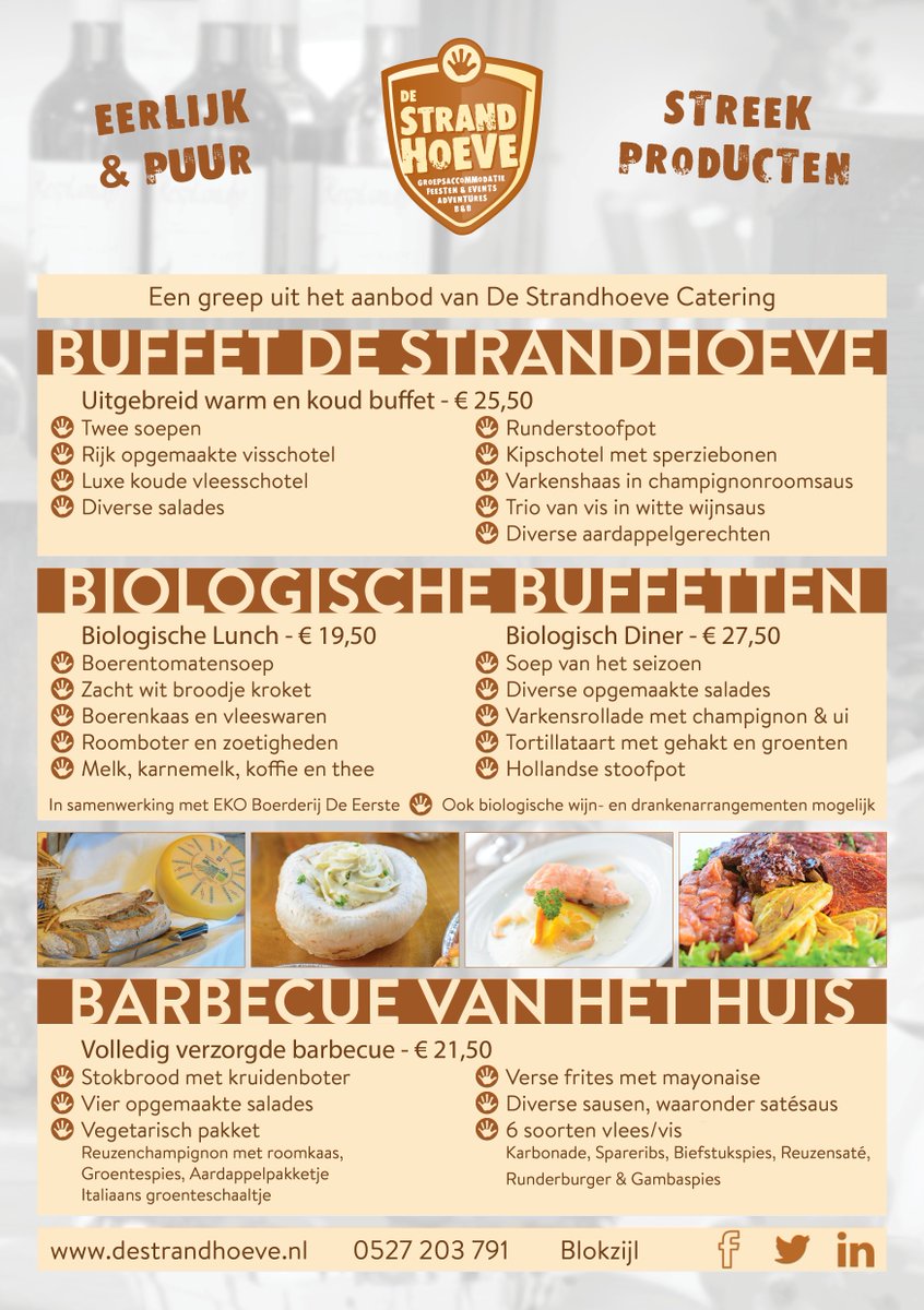 De #catering flyers zijn inmiddels al rondgebracht. Wij zijn er trots op! #noordoostpolder #steenwijkerland #nieuw