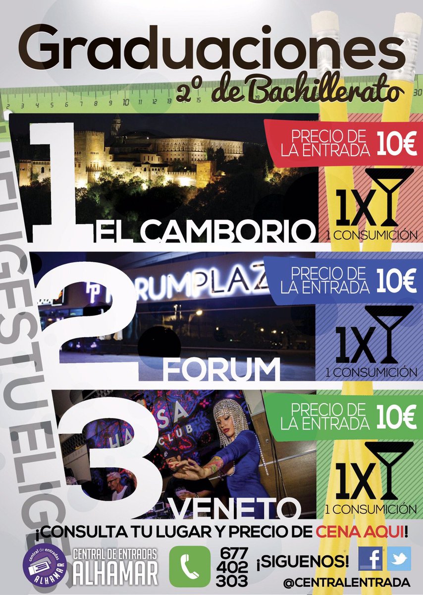 Si eres de 2° de Bachiller date prisa!!! Quedan muy pocas entradas para tu Graduación🏉🏉🏉