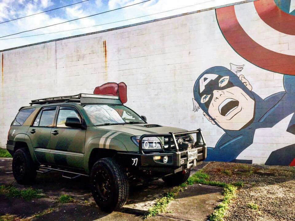 KrDesigns's tweet photo. Toyota 4Runner wrapped in a combination of 3M and Avery materials to produce a one of a kind product. #sharpwraps https://t.co/lF1S0x13pT