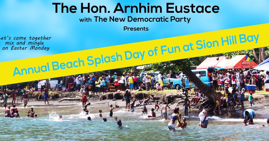 NDPSVG's tweet photo. TODAY we celebrate with Mr E. and the NDP on Sion Hill Bay #BeachSplash https://t.co/9HOGddiCTa