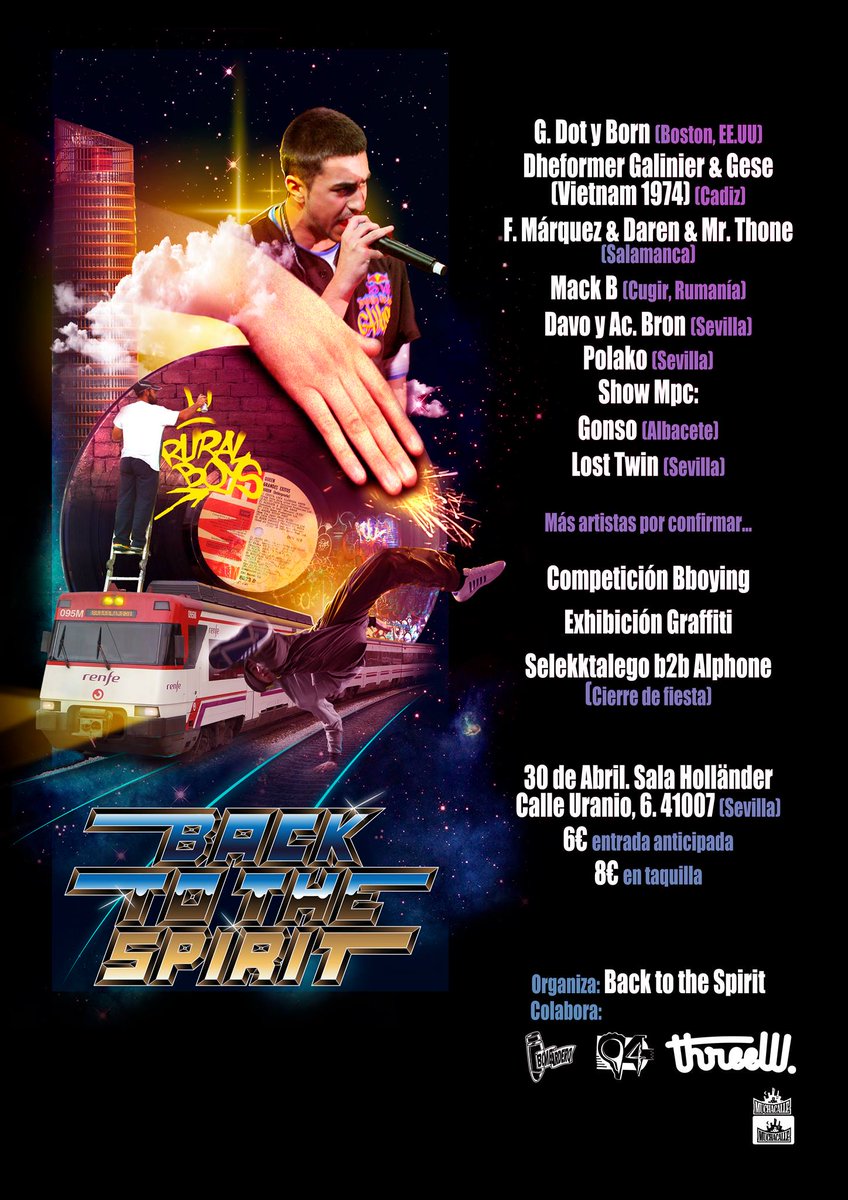 BackToTheSpirit's tweet photo. 20 horas d festival ¡por tan solo 5€+1 de gastos! puedes pillar tu entrada anticipada en--> https://t.co/z1VTbDwDop https://t.co/7BR1idOune