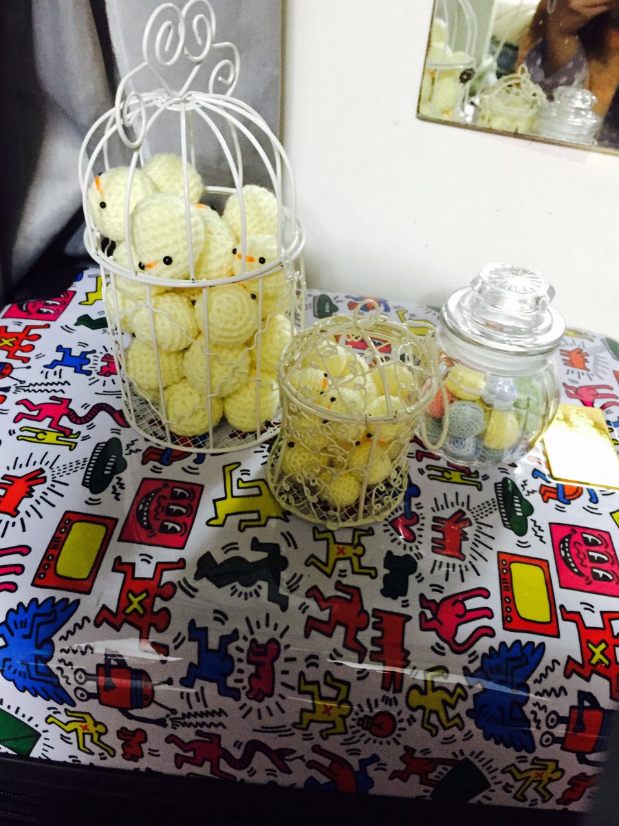 shiho_monange's tweet photo. どう??
チビぴよの鳥かごつめつめもしてみたよ?
#18ippa
#ハンドメイド https://t.co/V605pYDr0M