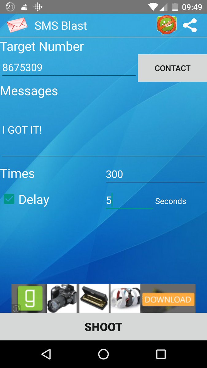 1SecAndroid's tweet image. SMS BLAST - Send friends hundreds of texts with one button. play.google.com/store/apps/det… #Android #Apps