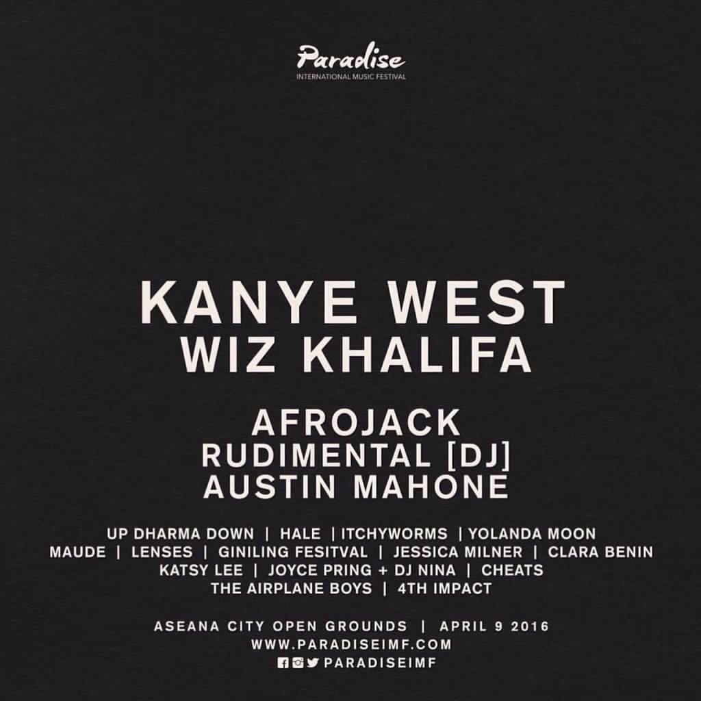 MNLOnlineNews's tweet photo. .@ParadiseIMF went all out with this awesome lineup, how cool is that? 

Save the date on 4.9.16
#ThisIsParadiseIMF https://t.co/t4n48jA8ng