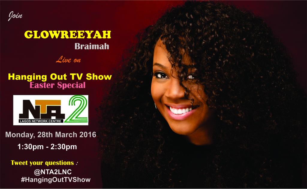 HanginOut_Show's tweet photo. Easter Special Show with @glowreeyah cc @NTA2LNC @FemiDavis @NTANewsNow @ntanews24 https://t.co/tuMmGhUbSX