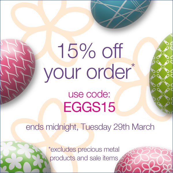 Cooksongold's tweet photo. Here's an egg-stra special #EasterMonday treat - 15% off your order*! Shop now: https://t.co/JTDGlNyitY #CGeaster https://t.co/ePUOVTUUPy
