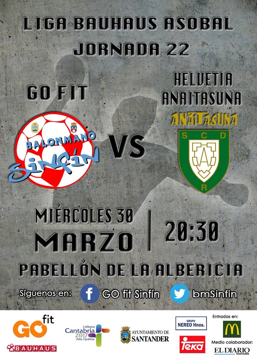 El miércoles cerramos la jornada con la visita del <a href="/AnaitasunaBM/">ANAITASUNA</a>. ¡Os necesitamos en la Albericia! #aupaSinfin