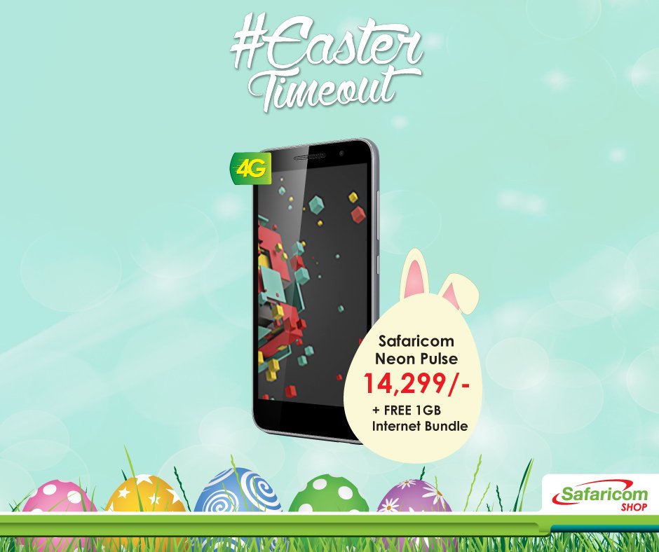 SafaricomPLC's tweet photo. Gift your loved ones this Easter with the Safaricom Neon Pulse #EasterTimeout https://t.co/BXoPLTEWig https://t.co/eND54nvCjE