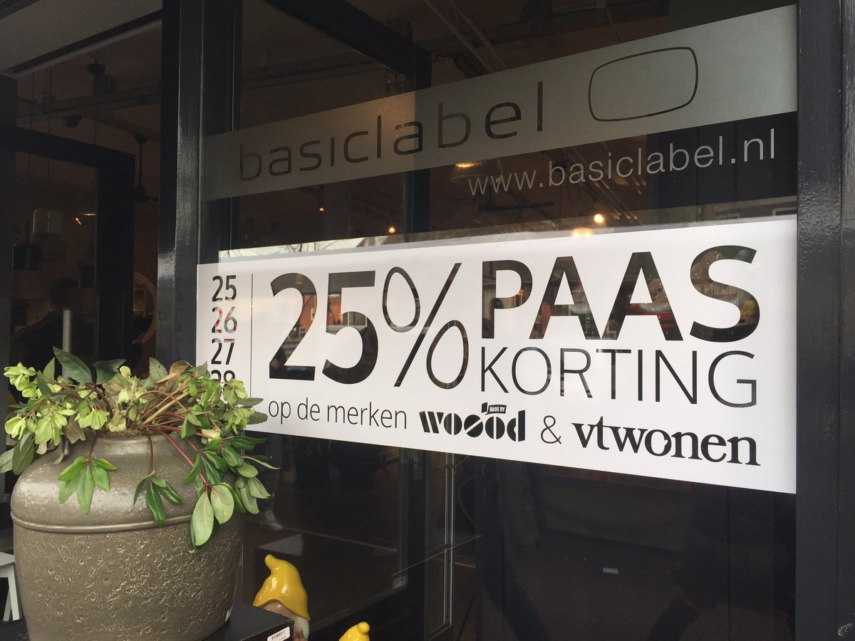 We zijn geopend! Kom tot 17.00 uur in onze winkels shoppen met nóg meer acties! #hoorn #paasactie #basiclabel