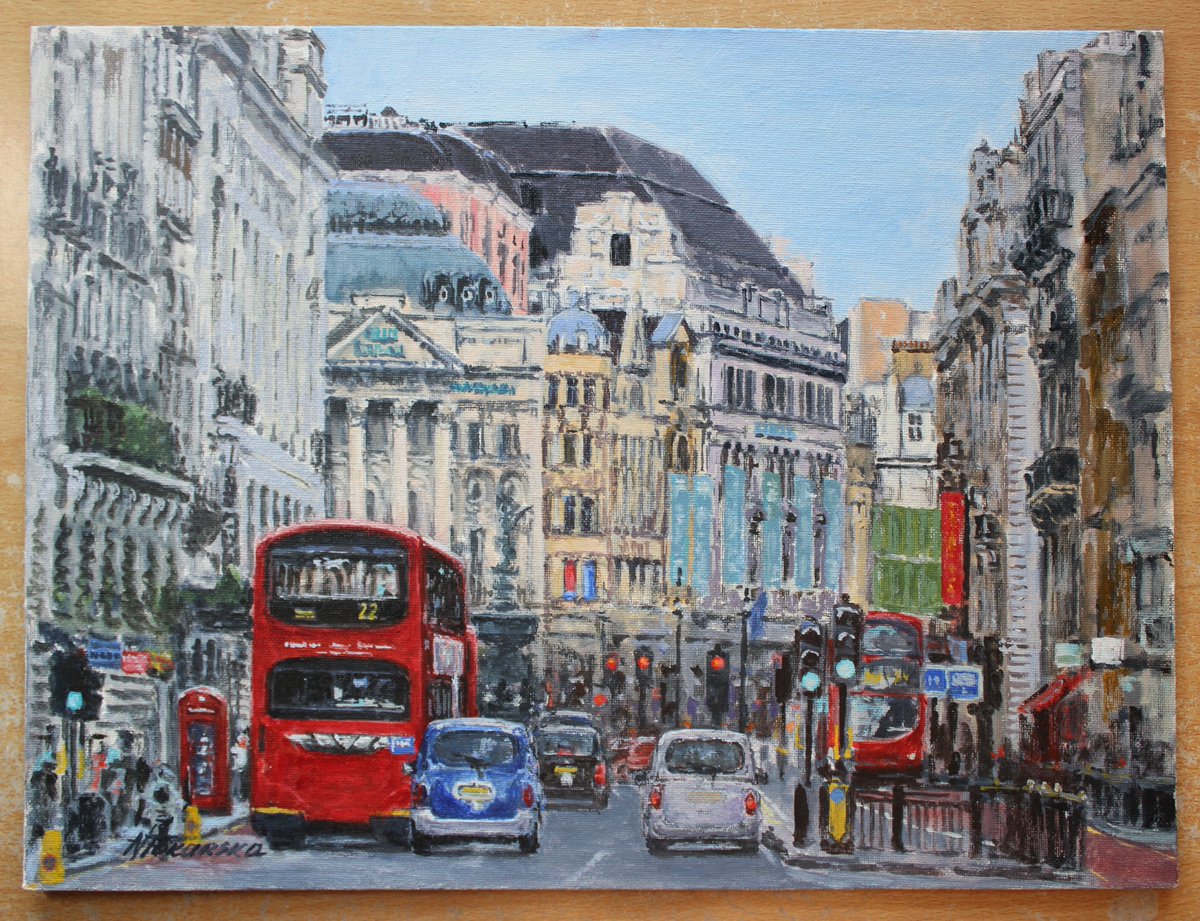 #PiccadillyCircus #CoventryStreet view from #RegentStreet #London Signed Original @eBay_UK ow.ly/ZZin1