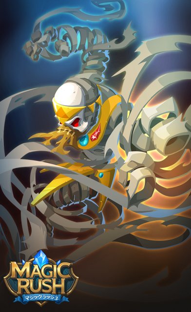 MagicRushjp's tweet image. 地獄よりの使者- ラムサス
地獄からやってきた使者。地獄の門を開門し、聖甲虫を召喚し敵を襲う。新たな召喚方式で戦場を一挙に変化させるヒーロー登場。この機会を見逃すな！ #マジクラ