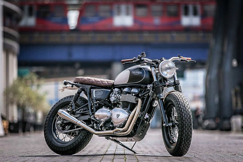 Kurvensportler's tweet photo. #CustomBike - Dutch’s Triumph Bonneville by Down &amp; Out Cafe Racers - https://t.co/RCuAIU9L43 https://t.co/bvtSqSzjIG