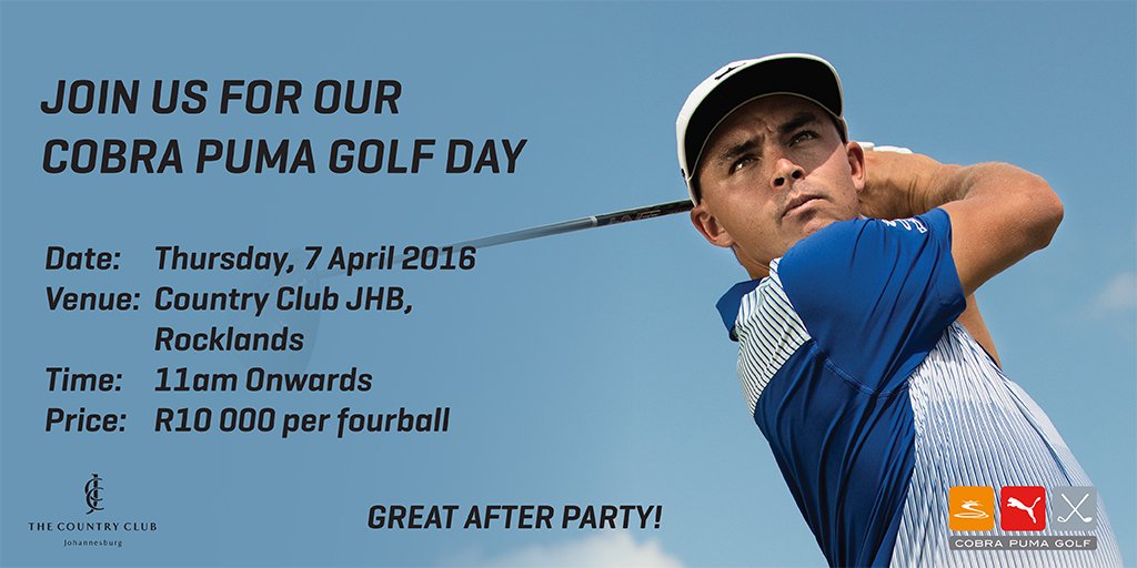 PUMASouthAfrica's tweet photo. Think you have the swing of @RickieFowler? Sign up for @cobragolf Golf Day https://t.co/4PcKdgQONw #CobraKING https://t.co/im1bm8Sfru