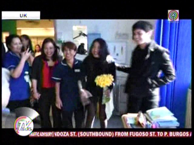TVPatrol's tweet photo. #TVPatrol Mga pinoy nurse na nag-aalaga ng mga pasyenteng may dementia, binisita ng JaDine |via Rose Eclarinal https://t.co/M9fmhWKPpA