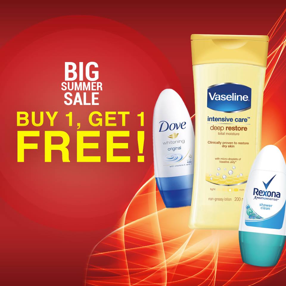 Get ready for the hottest summer sale this Apr 1! Buy 1 get 1 FREE at leading Supermarkets &amp; Drugstores nationwide!