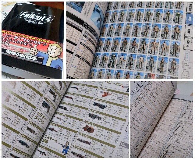ド支部長 Fallout4 コンプリートガイド届きました 敵の種類全部載せとかすごい細かいwとにかく情報量が多いので主人公 コンパニオン達の写真も小さい Amp 少ないので絵の資料目当てで買う人にはオススメできませんが 攻略本として素晴らしいですよ ド支部長 Fallout4 コンプリートガイド届きました 敵の種類全部載せとかすごい細かいwとにかく情報量が多いので主人公 コンパニオン達の写真も小さい Amp 少ないので絵の資料目当てで買う人にはオススメできませんが 攻略本として素晴らしいですよ