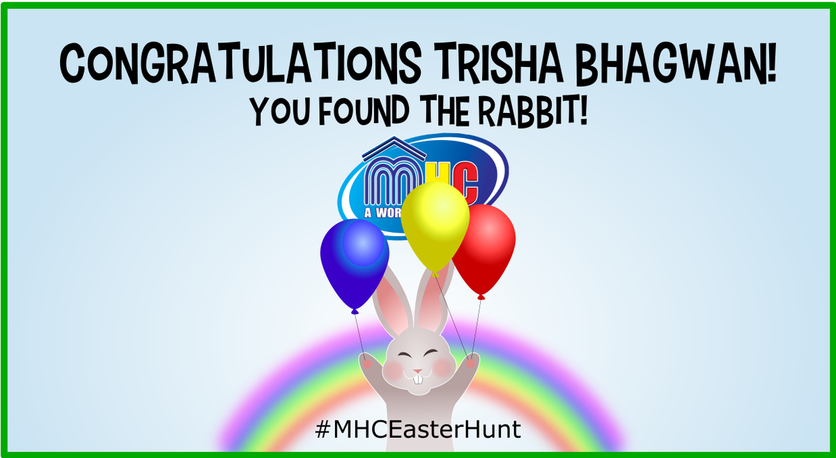 MHCworld1's tweet photo. Congratulations to our winner, Trisha! We hope you had a blast finding our eggs! #MHCEasterHunt https://t.co/7fSGgGPyS8