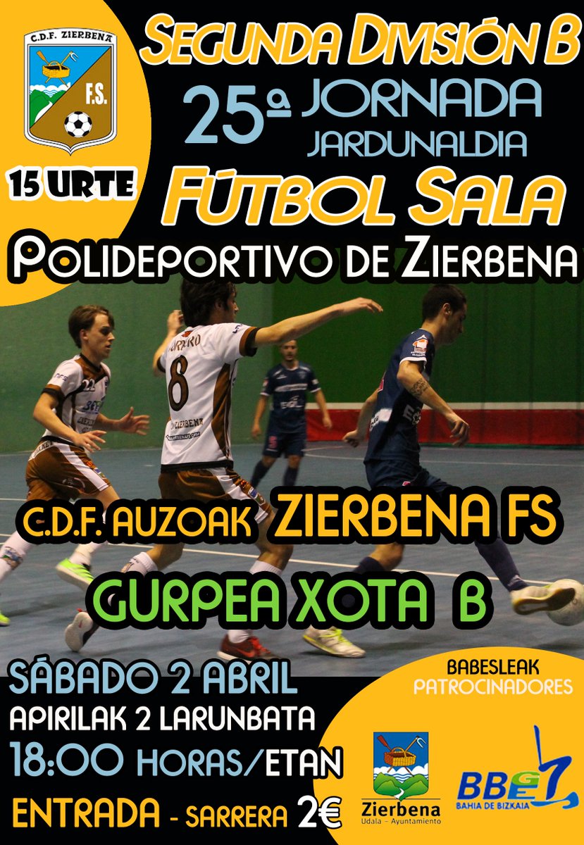 El sábado a las 18h recibimos al <a href="/CDXOTA/">OSASUNA MAGNA</a> 
#6finales #AurreraZierbena <a href="/CanteraDeportiv/">Cantera Deportiva</a> <a href="/DeportesTele7/">DeportesTele7-Radio7</a> <a href="/Doblepenalti/">Doble Penalti</a>