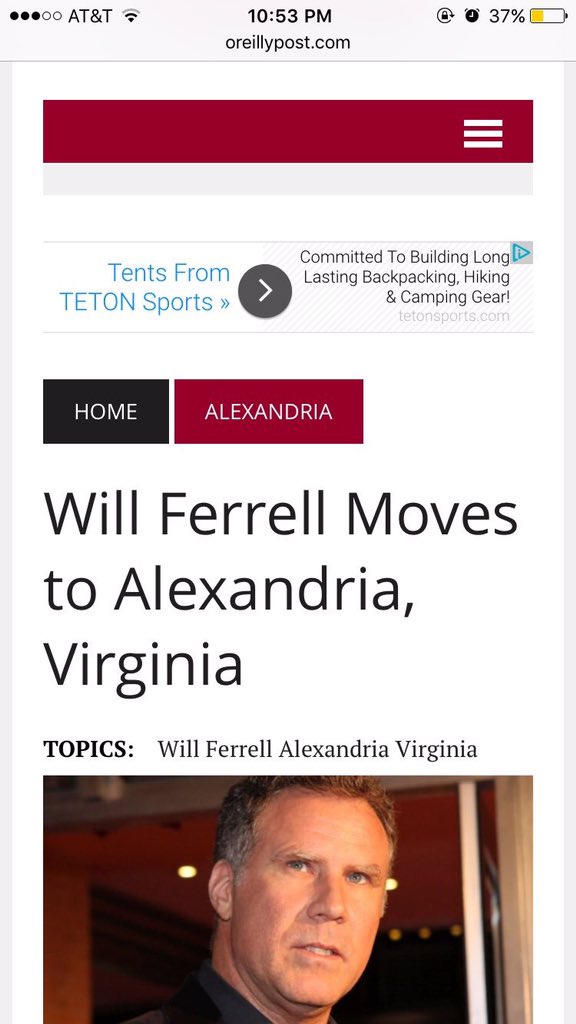Getting hype to try and meet Will Ferrell