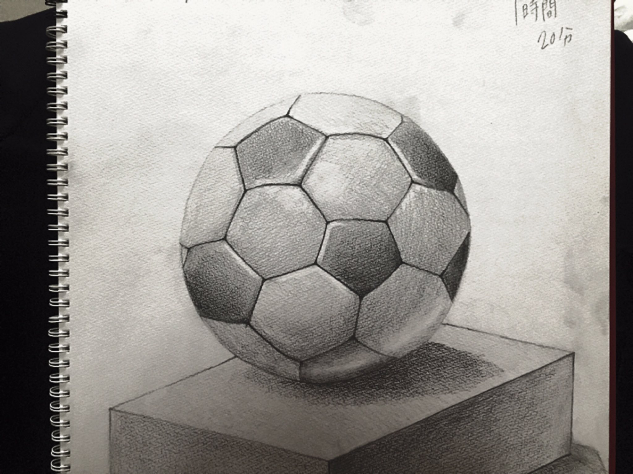 辞めます スケッチブックあさってたら こんなの出てきた 中3の時に描いたサッカーボール 今度野球ボール描こ デッサン サッカーボール サッカー T Co Eexrxrtniq Twitter