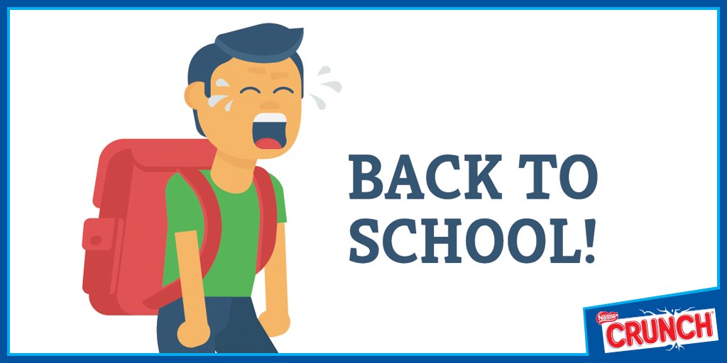 CrunchPR's tweet photo. Tú regresando a la escuela hoy :( https://t.co/vRQlySIGPx