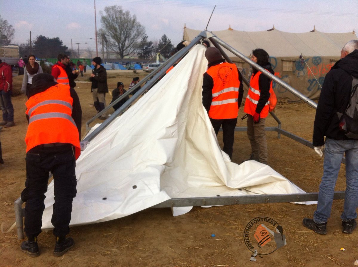 MeltingPotEU's tweet photo. #Overthefortress build &amp; leave an electrified tent with wifi. Enlighted area near kids tent &amp; infopoint. @OlaHelle https://t.co/6rnfQUCUvZ