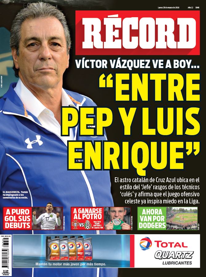 record_mexico's tweet photo. ¡Buenos días! Te presentamos nuestra portada doble RÉCORD de este lunes https://t.co/7pZJZ2z1oJ https://t.co/O0CkX34QWw