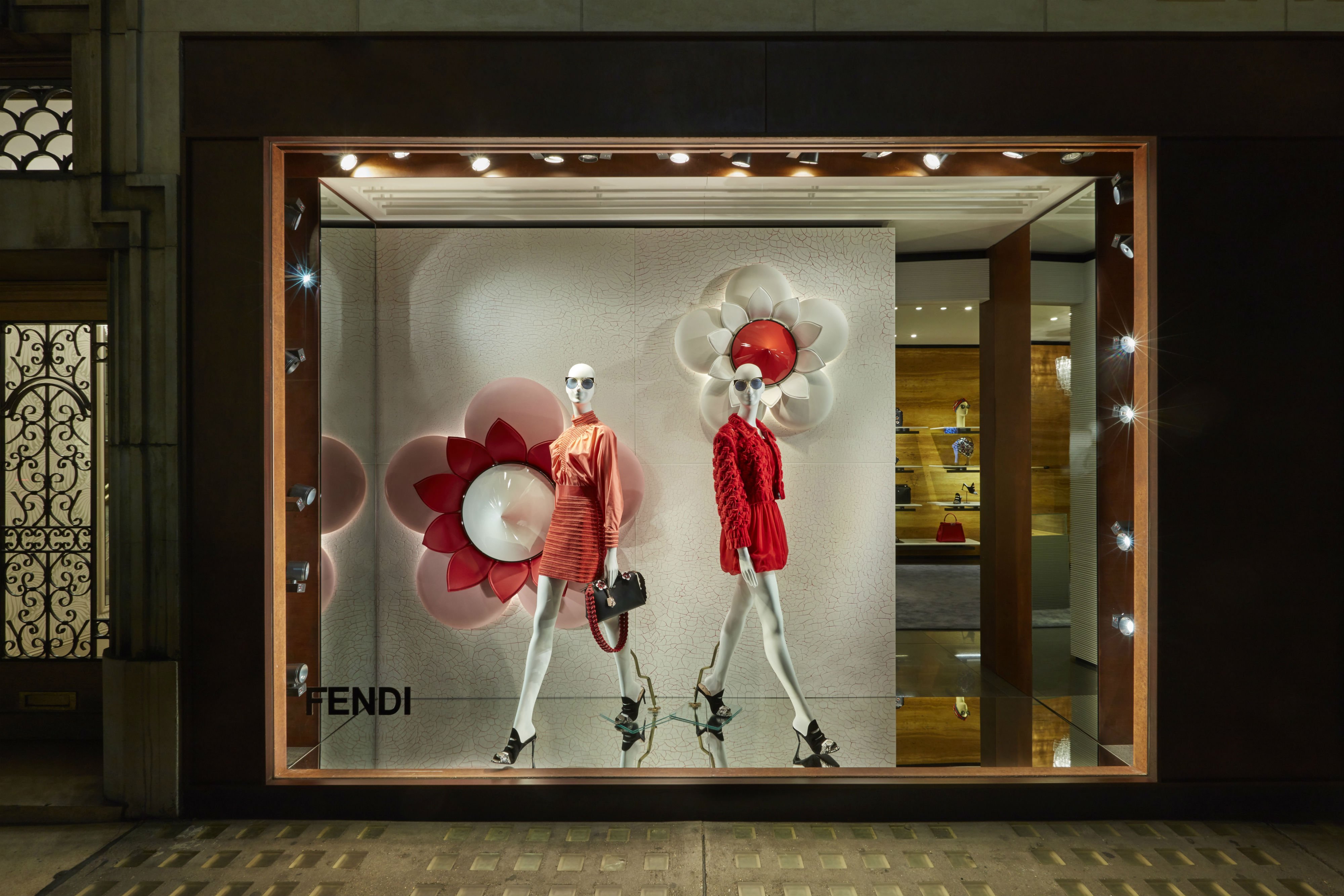 Fendi on X: Fendi boutique windows are illuminated by the