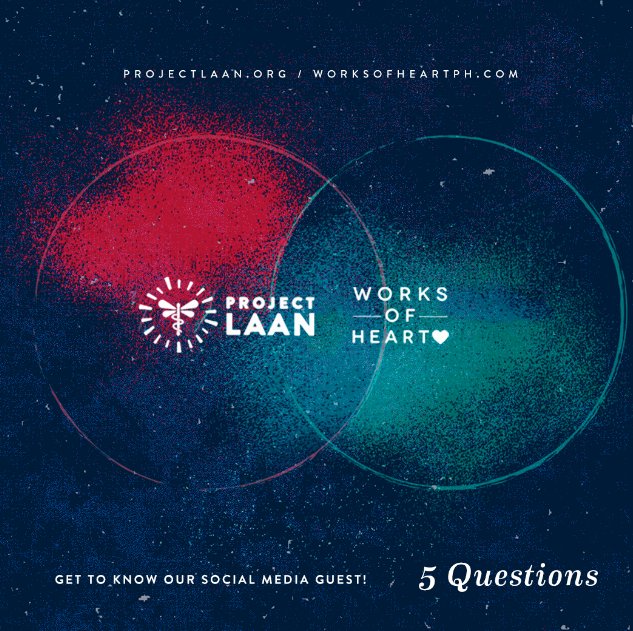 ProjectLAAN's tweet photo. #5Questions for @worksofheartph 
(On health, development, measuring love <3 and more!) 
https://t.co/NQ7qWe95Vp https://t.co/oFEL1CFCp5