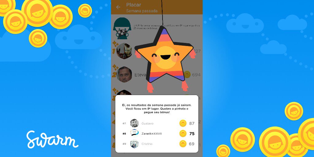 JJs324's tweet photo. Acabo de receber 25 moedas de bônus por ter chegado em 8ª lugar no placar do Swarm @swarmapp https://t.co/4b2kue8N74