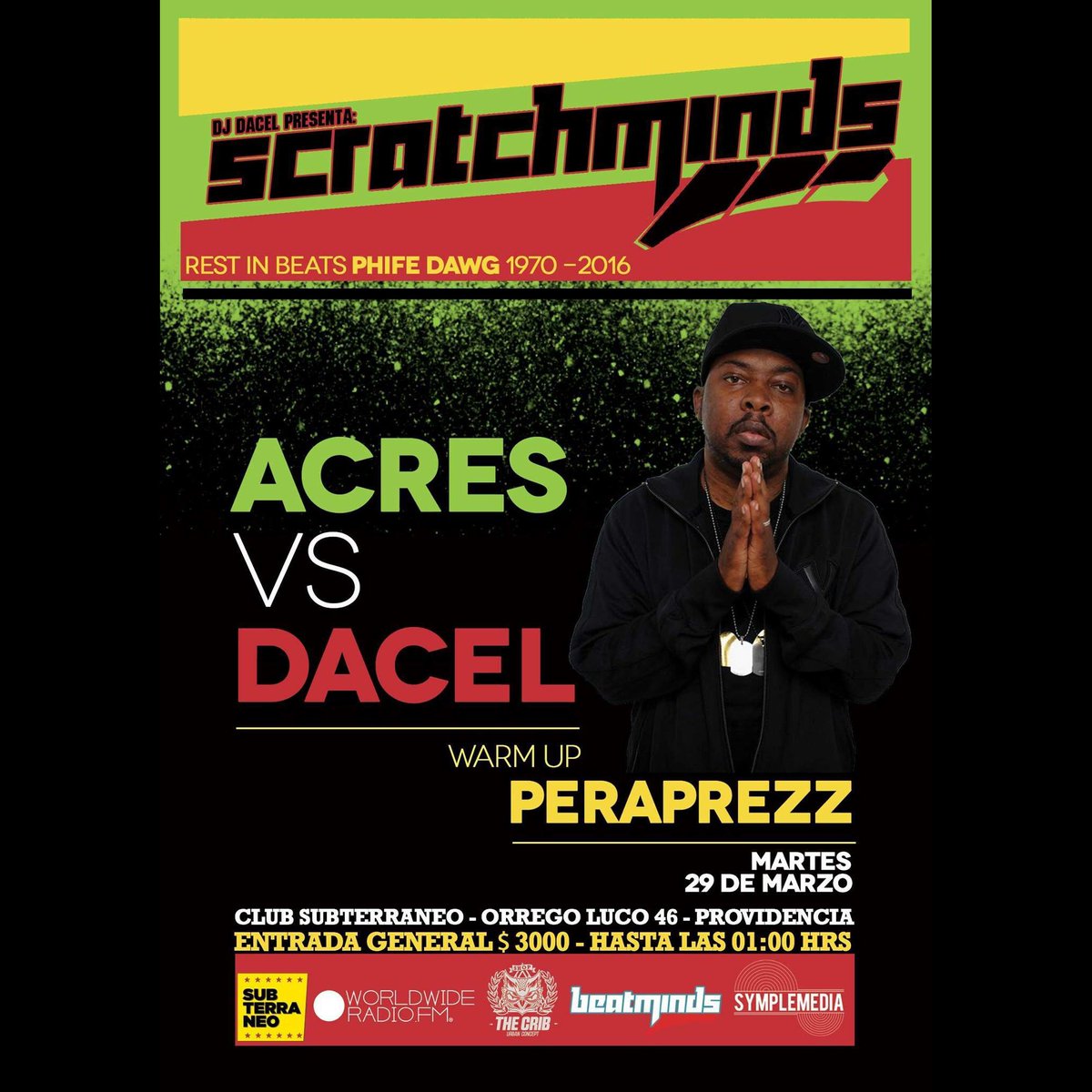 WWRFM's tweet photo. Martes de fiesta #Scratchminds con @djdacel & friends en @clubsubterraneo! Todos invitados!๐๐พhttps://t.co/Gi6rgnUHul https://t.co/4SIutF7Pbn