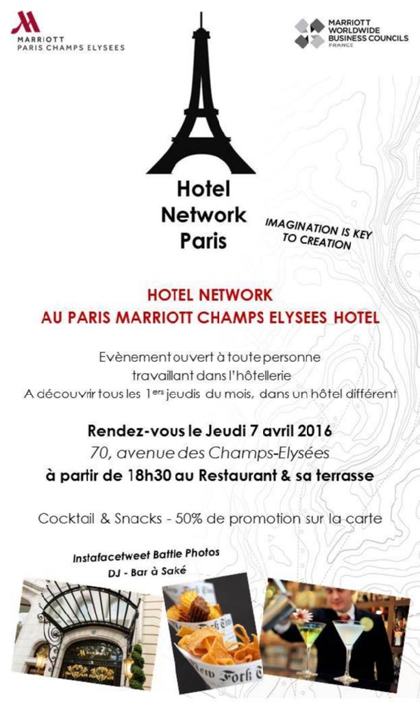 raqu3lrojas's tweet photo. #HotelNetwork - #ParisMarriott Champs Élysées - 7 avril 2016 https://t.co/PDUBDKNH29