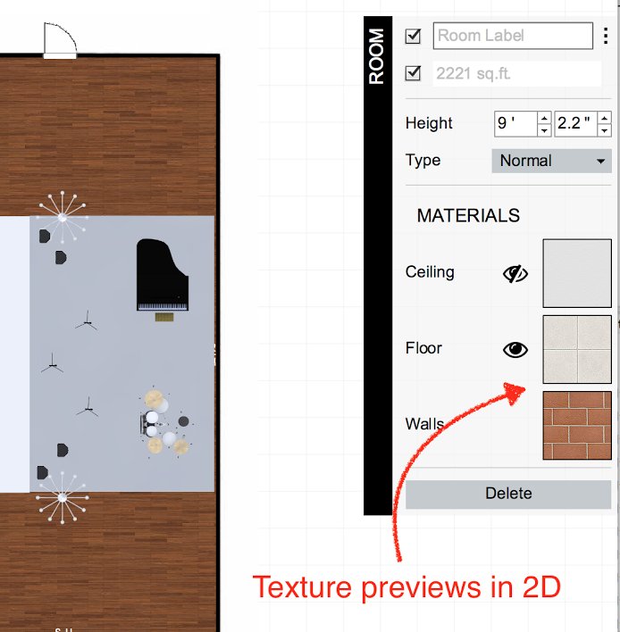 3DEventDesigner's tweet photo. Another new update/feature to remind our 3D Event Designer family: Texture Previews are now in your 2D View! https://t.co/R9952h8A7X