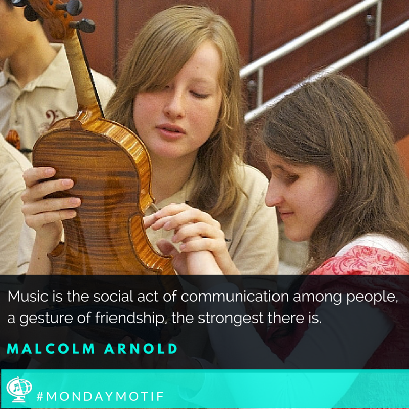 MusicCelebrate's tweet photo. Music is the social act of communication among people, a gesture of friendship, the strongest there is. #MondayMotif https://t.co/SnIyxGJf7k
