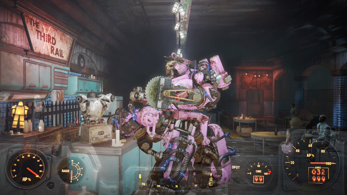 twitchiepooh's tweet image. - So the #Fallout4 DLC #Automatron is LEGITNESS!!!  #ROBOTCARNAGE #Codsworth is pink y&apos;all! #PS4share