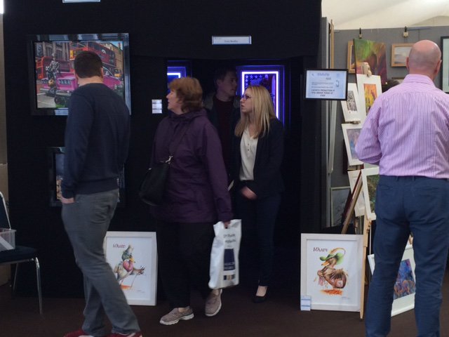 blutulip's tweet photo. A fab weekend @ArtFestChester with fantastic feedback for our Illuminapp light frame featuring #TerryBradley #prints https://t.co/R2Txd7TGSR