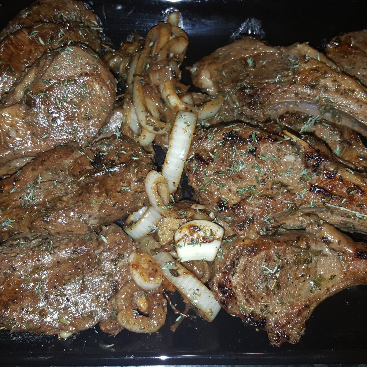 We_Baked's tweet photo. Infused pan seared lamb chops. #ediblesdc #webaked #420 #cannabis #eatyourtree #high #marijuana #infused https://t.co/1I3uzquQAt