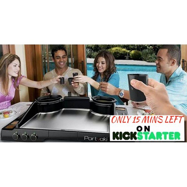 PartyakiFans's tweet photo. Only 15 Mins left on the @Kickstarter campaign and your last chance to grab a Partyaki at … https://t.co/GAWCKOsdVg https://t.co/T5l1XkbmGO