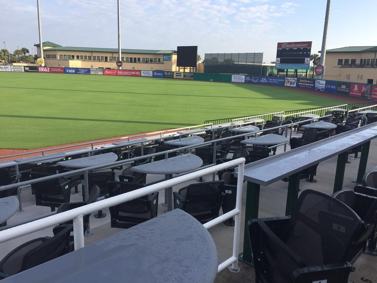 TheWeitzCompany's tweet photo. New seat area built by #WeitzFL at Roger Dean Stadium #Florida where Cardinals &amp; Marlins are holding spring training https://t.co/k1d9F9y3Al
