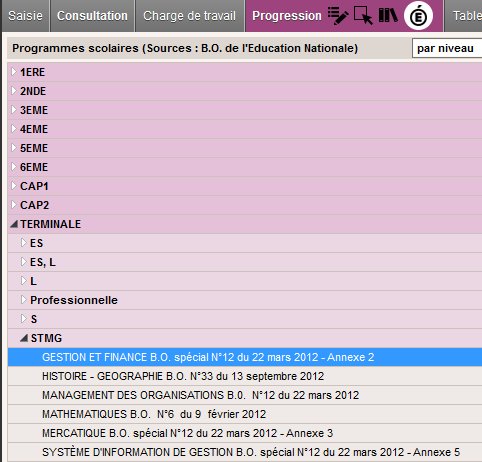 PRONOTE on Twitter "@TerrierJul Dans Cahier de textes > Progressions