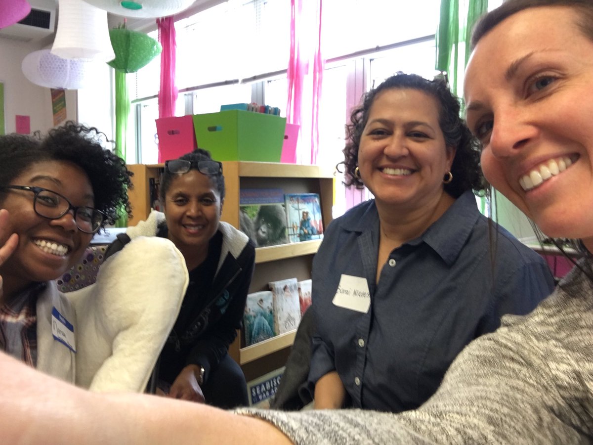 c_edelstein's tweet photo. Connecting with amazing teachers at #edcampfriends!!  #nfsrocks https://t.co/CRtlGIDBKK