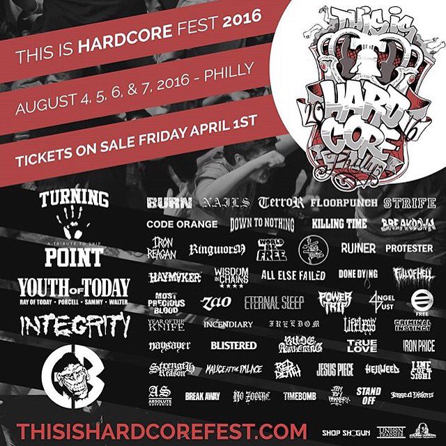 Jagged_Visions's tweet photo. Honored to be playing This is Hardcore 2016. See you in Philly.👊🏽 #jvshit https://t.co/n5Lgu0UFZ1