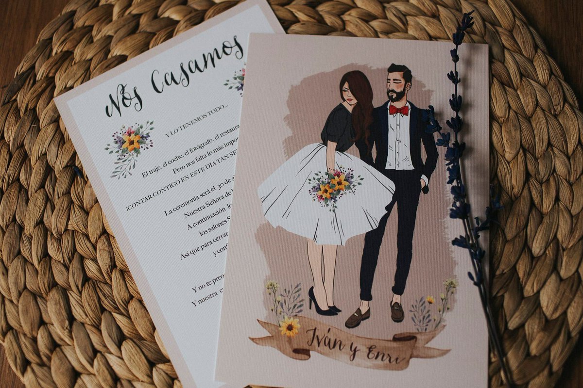 LaSuite64's tweet photo. Hoy os mostramos otra invitación! Muy pronto se darán el si quiero 😍
#bodasnorte  #invitacionesdeboda https://t.co/P2cgFjKfaT