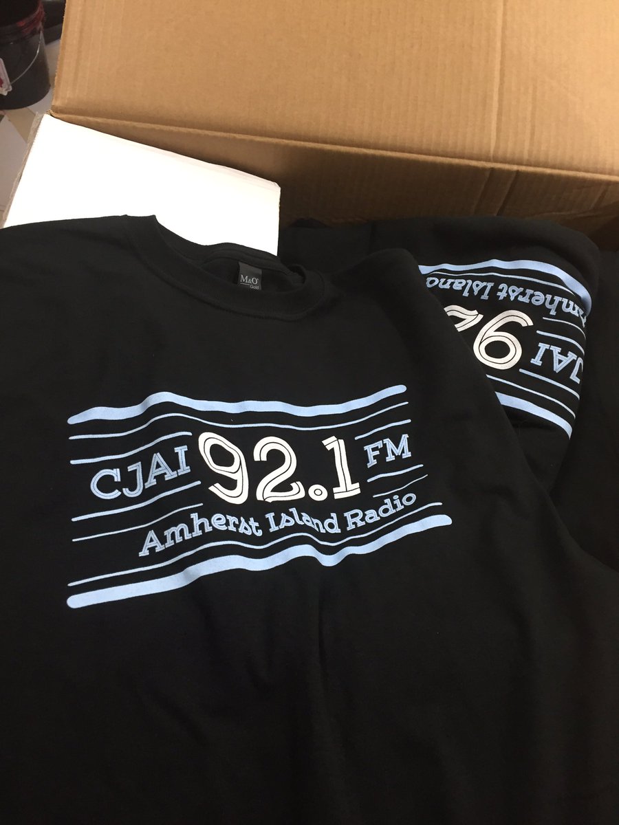 IroncladGraphic's tweet photo. We've got some #merch coming your way @CJAI921FM 🔥 #theisland #ygk #local #radio #topseyfarms #drone #killboots https://t.co/uHSbb9wyKy